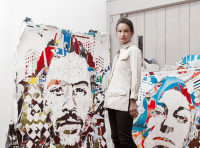 La galerie Magda Danysz, rue Amelot à Paris s'intéresse aux artistes émergents des arts visuels, arts numériques ou arts urbains ©Céline Barrere