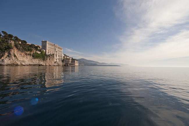Façade du Musée océanographique de Monaco vue de la mer © M. Dagnino