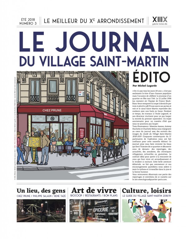 Le Journal du village Saint-Martin, troisième numéro du trimestriel.
